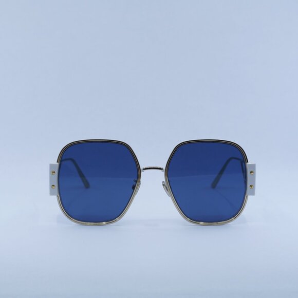 🕶️ New Dior 30MONTAIGNE S5U B6B0 Sunglasses - Shiny Gold/Ivory Frame - Picture 2 of 12